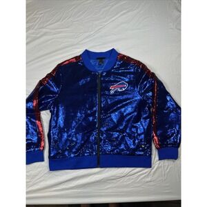 Buffalo Bills Sequin Bomber Jacket The Wild Collective Football NFL